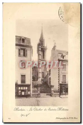 Cartes postales Morlaix Le Clocher de Ste Melaine