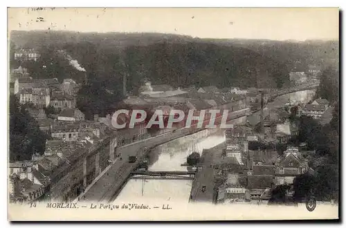 Ansichtskarte AK Morlaix Le Port vu du Viaduc