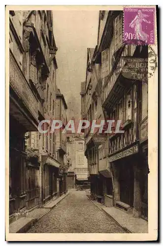 Cartes postales Bretagne Morlaix Finistere Vieille Rue