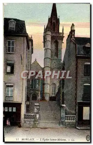 Ansichtskarte AK Morlaix L'Eglise Ste Melaine