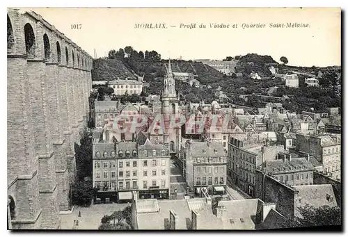 Ansichtskarte AK Morlaix Profil du Viaduc et Quartier St Melaine