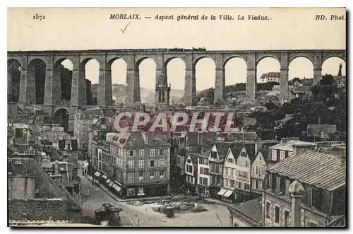 Ansichtskarte AK Morlaix Aspect general de la Ville le Viaduc