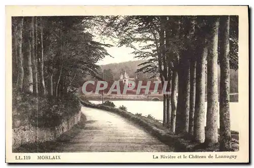 Cartes postales Morlaix La Riviere et le Chateau de Lannuguy