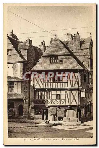 Cartes postales Morlaix Vielles Maisons Place des Halles