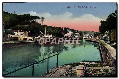 Cartes postales Morlaix Le Port Bateau