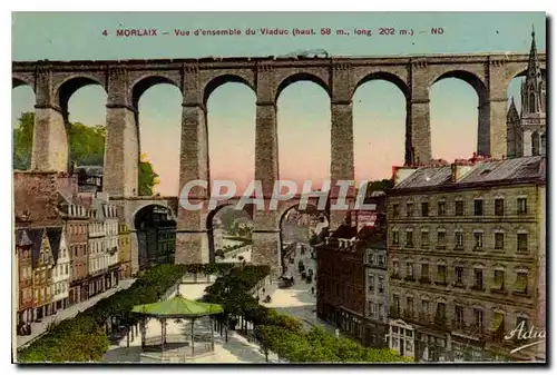 Cartes postales Morlaix Vue d'ensemble du Viaduc