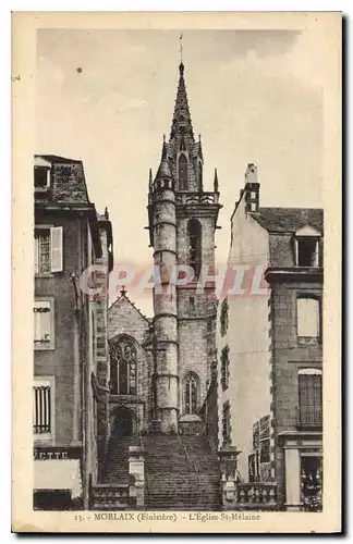 Cartes postales Morlaix Finistere l'Eglise St Melaine