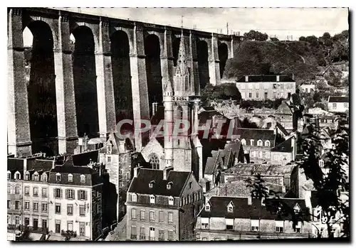 Ansichtskarte AK Morlaix Finistere Le quartier pittoresque de St Melaine pres du viaduc