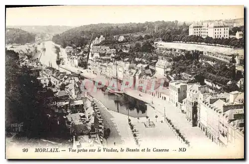 Cartes postales Morlaix La Viaduc le Bassin et la Caserne