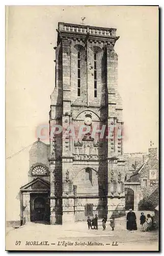 Ansichtskarte AK Morlaix l'Eglise Saint Mathieu