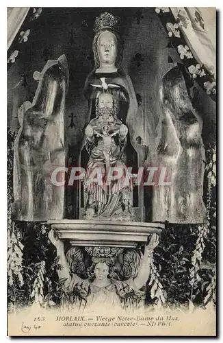 Ansichtskarte AK Morlaix Vierge Notre Dame du Mur statue