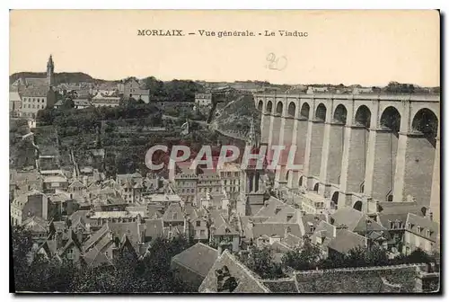 Cartes postales Morlaix Vue generale Le Viaduc