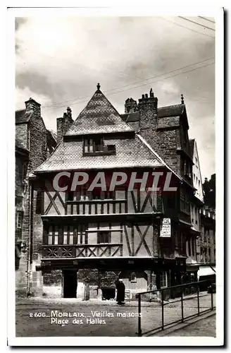 Cartes postales Morlaix Vieilles maisons Place des Halles