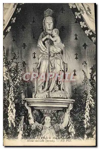 Ansichtskarte AK Morlaix Vierge de Notre Dame Statue fermee