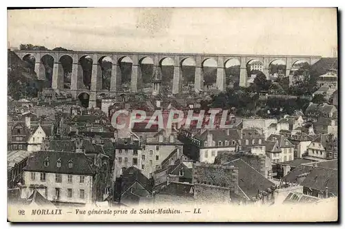 Cartes postales Morlaix Vue generale prise de Saint Mathieu