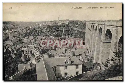 Cartes postales Morlaix Vue generale prise du Creou