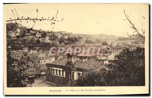 Ansichtskarte AK Morlaix La Ville vue des Jardins suspendus