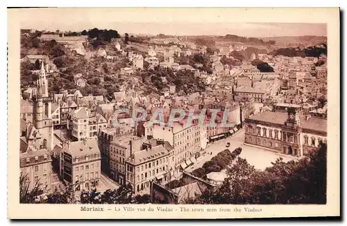 Cartes postales Morlaix La Ville vue du Viaduc