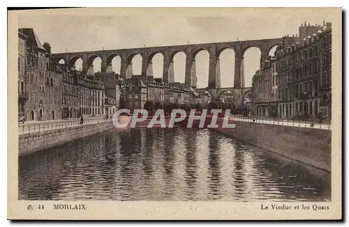 Ansichtskarte AK Morlaix Le Viaduc et les Quais