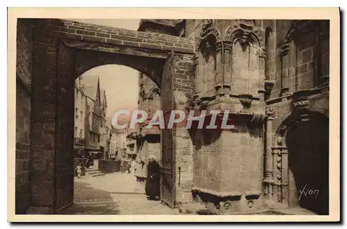 Ansichtskarte AK La Douce France Bretagne Morlaix Fenestere La Rue Basse vue de l'Eglise Saint Mathieu