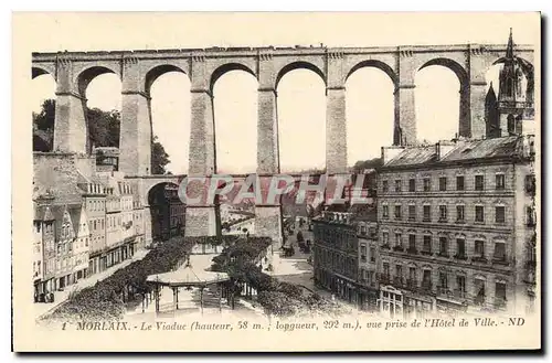 Ansichtskarte AK Morlaix Le Viaduc Hauteur