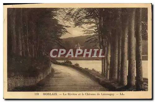 Cartes postales Morlaix La Riviere et le Chateau de Launuguy