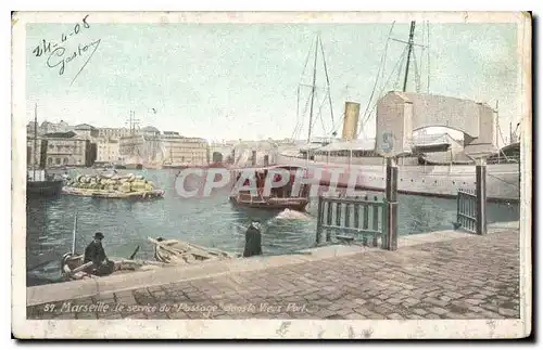 Cartes postales Marseille to service du Passage Vieux Port