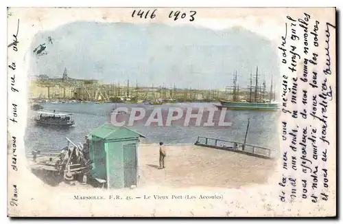 Cartes postales Marseille F R Le Vieux Port Les Accoules