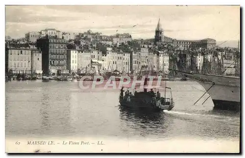 Cartes postales Marseille Le Vieux Port