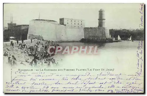 Cartes postales Marseille La Baignox aux Pierres Plates Le Fort St Jean