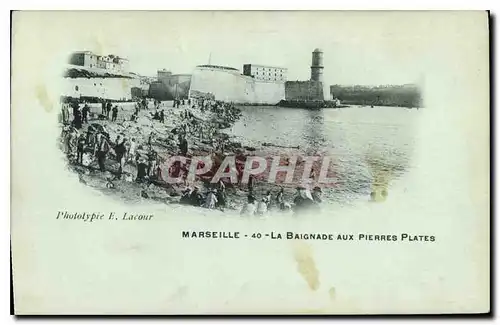 Cartes postales Marseille La Baignade aux Pierres Plates