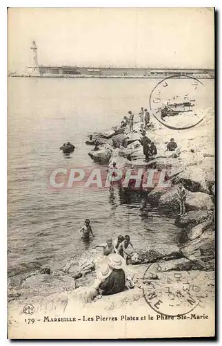 Cartes postales Marseille Les Pierres Plates et le Phare Ste Marie