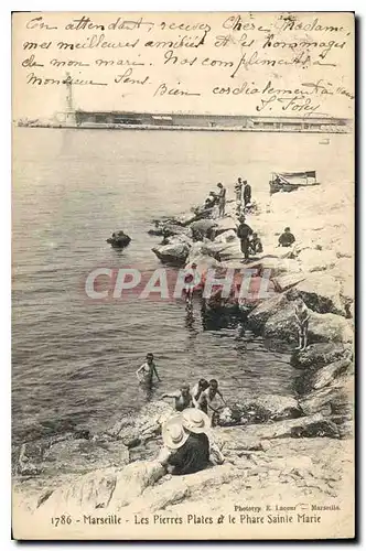 Cartes postales Marseille Les Pierres Plates et le Phare Sainte Marie