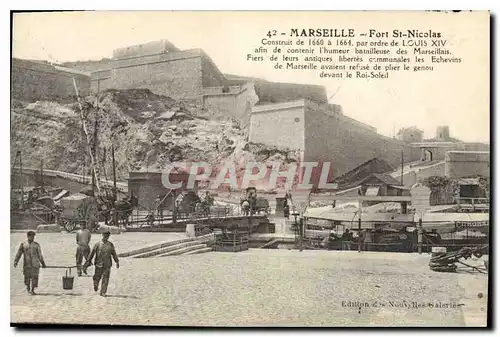 Cartes postales Marseille Fort St Nicolas