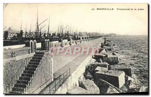 Cartes postales Marseille Promenade de la Jetee