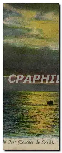 Cartes postales Marseille Le Port Coucher de Soleil