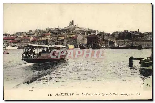 Ansichtskarte AK Marseille Le Vieux Port Quai de Rive Neuve