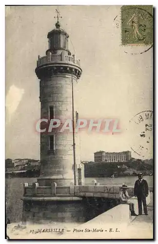 Cartes postales Marseille Phare St Marie