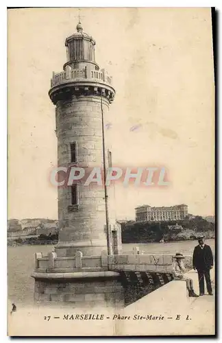 Ansichtskarte AK Marseille Phare Ste Marie