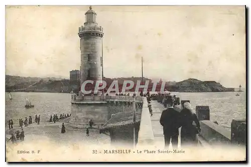 Cartes postales Marseille Le Phare Sainte Marie