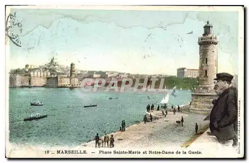 Cartes postales Marseille Le Phare Sainte Marie