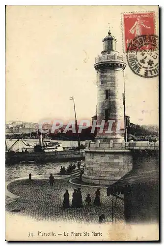 Cartes postales Marseille Le Phare Ste Marie