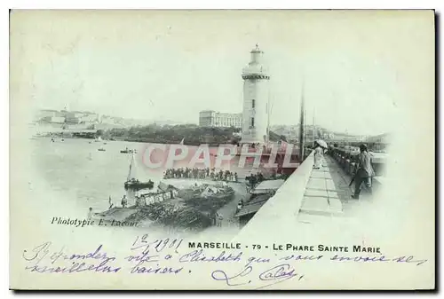 Cartes postales Marseille Le Phare Ste Marie