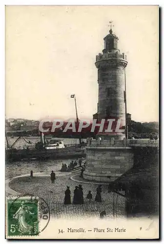 Cartes postales Marseille Le Phare Ste Marie