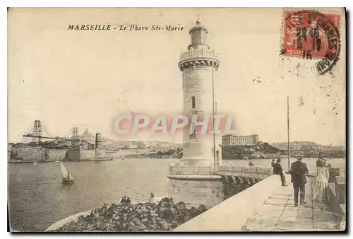 Cartes postales Marseille Le Phare Ste Marie