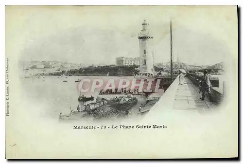 Cartes postales Marseille Le Phare Ste Marie