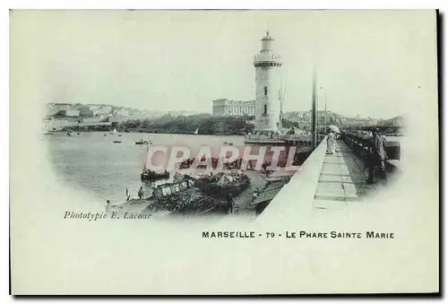 Cartes postales Marseille Le Phare Ste Marie