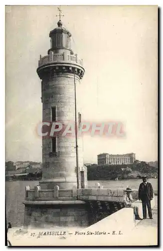 Cartes postales Marseille Le Phare Ste Marie