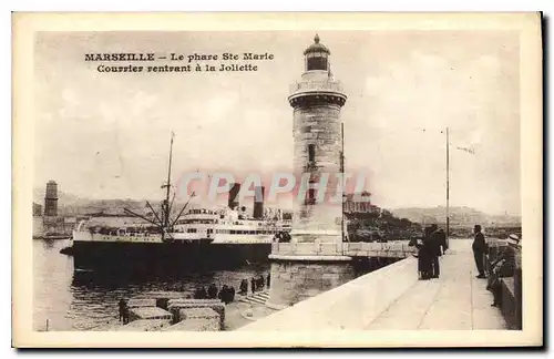 Ansichtskarte AK Marseille Le Phare Ste Marie