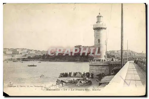 Ansichtskarte AK Marseille Le Phare Ste Marie